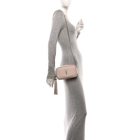 Grain De Poudre Matelasse Monogram Mini Lou Camera Bag Marble Pink