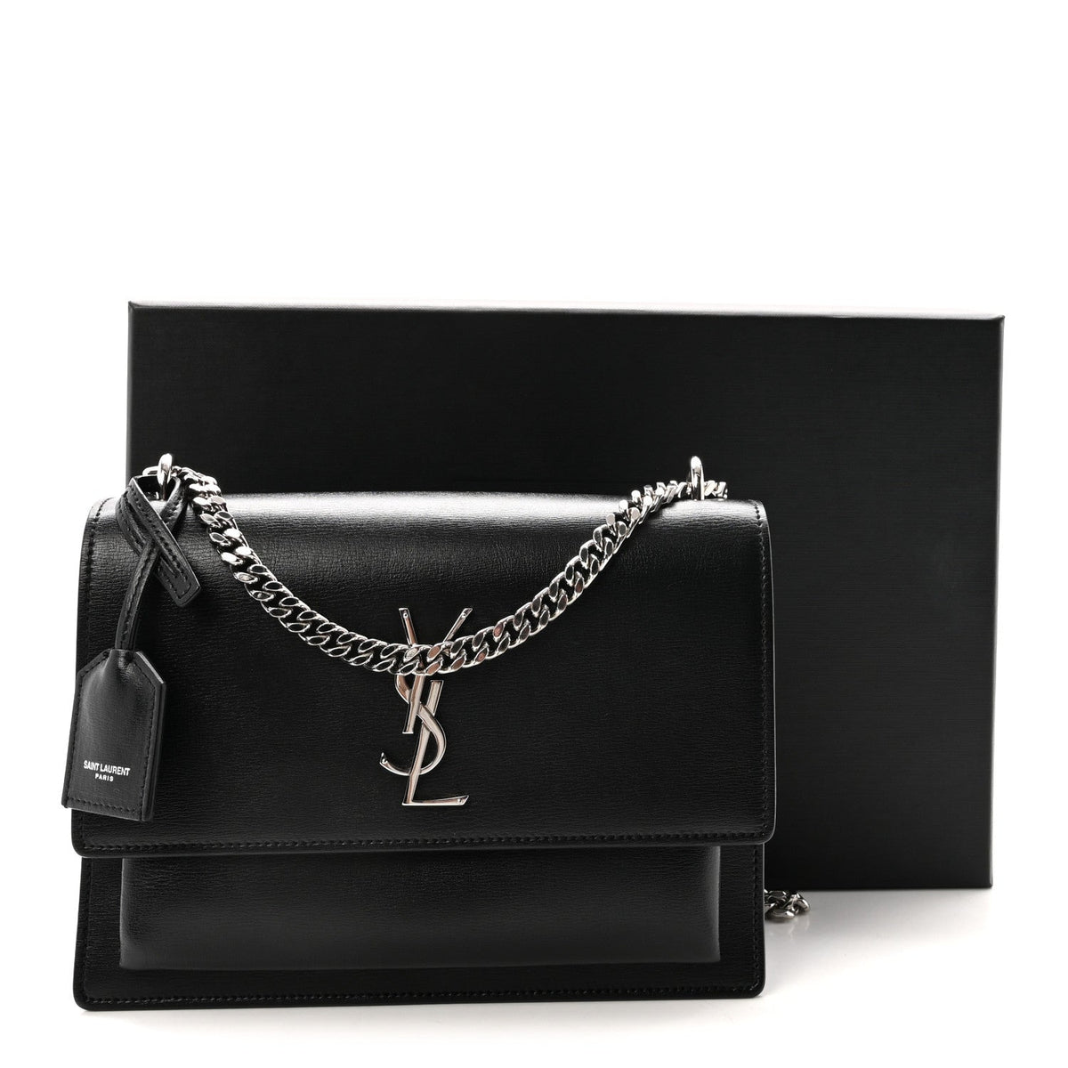 Calfskin Medium Monogram Sunset Black