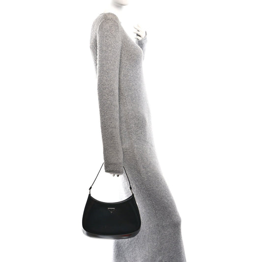 Spazzolato Cleo Shoulder Bag Black