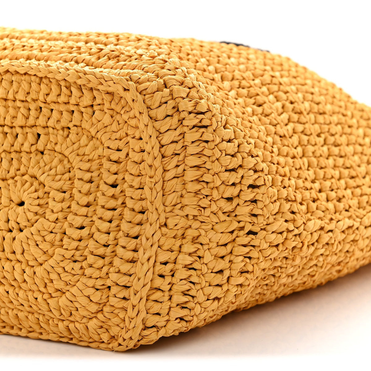 Raffia Rive Gauche Tote Yellow