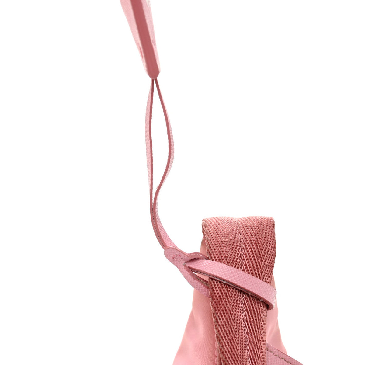Tessuto Nylon Saffiano Mini Re-Edition 2000 Bag Rosa