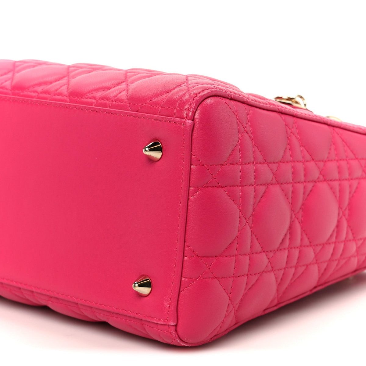 Lambskin Cannage Medium Lady Dior Pink