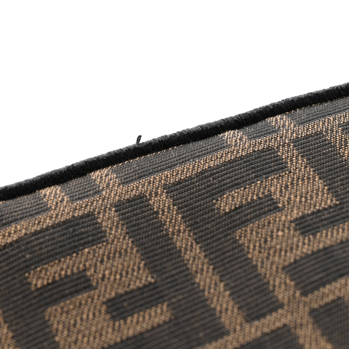 Fabric Jacquard FF 1974 Mini Baguette Tobacco Moro Black