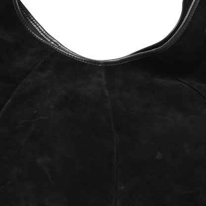 Suede Buffalo Horn Mombasa Hobo Black