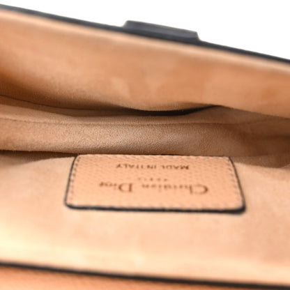 Grained Calfskin Mini Saddle Bag Beige