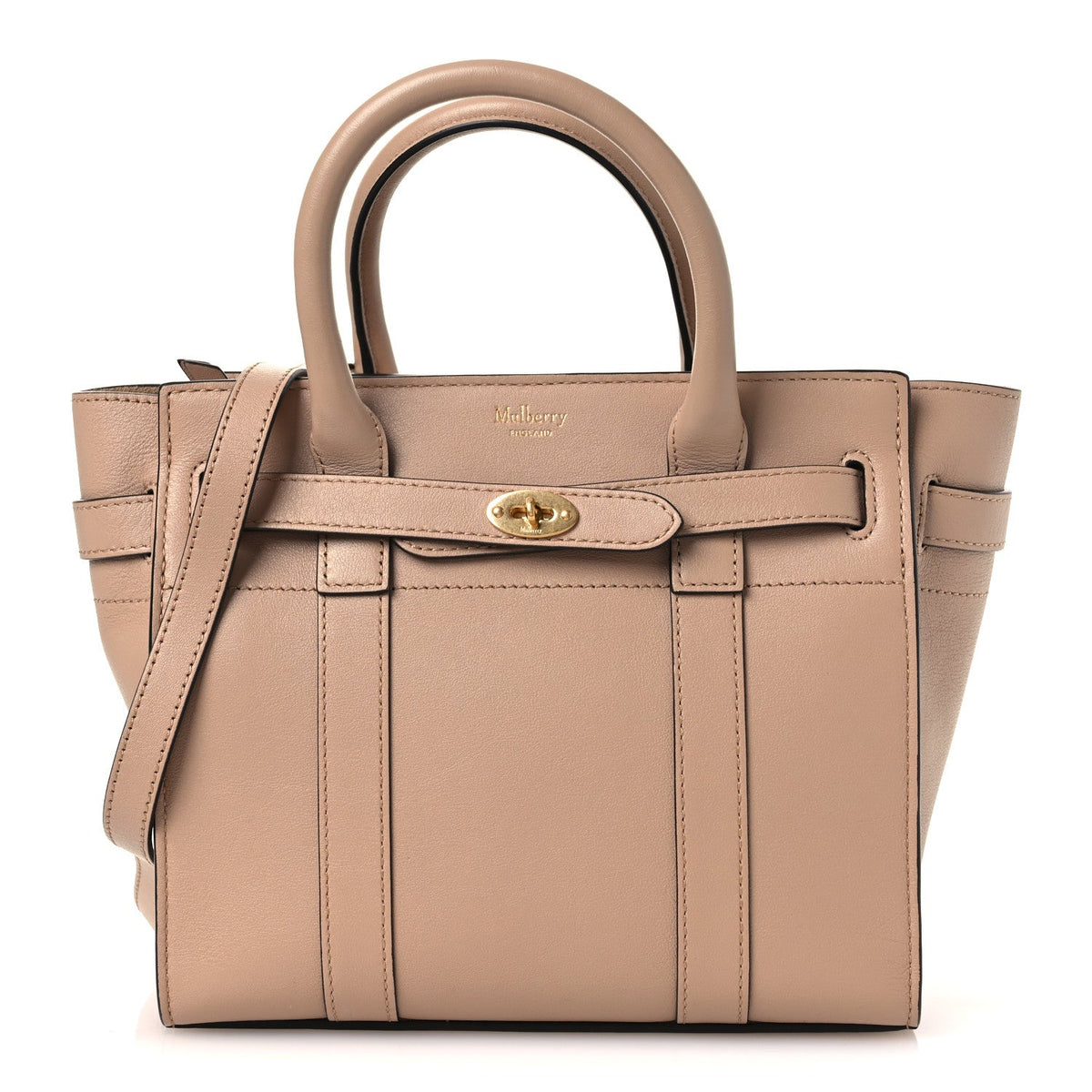 Silky Calfskin Mini Zipped Bayswater Rosewater