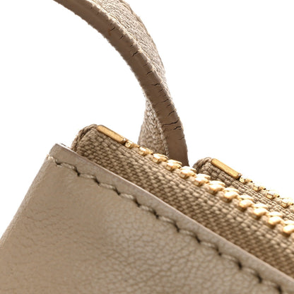 Liege Calfskin Large Trio Crossbody Bag Taupe