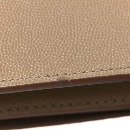 Grained Calfskin Small TB Bag Oat Beige