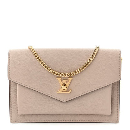 Soft Calfskin My Lockme Chain Pochette Greige