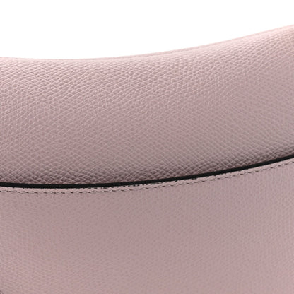 Grained Calfskin Mini Saddle Bag Light Pink