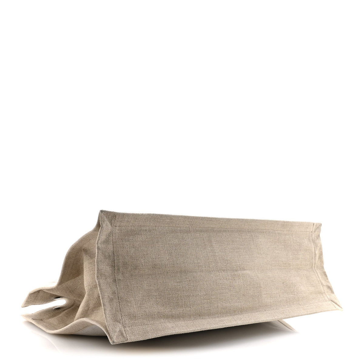 Linen Calfskin Rive Gauche Tote Greggio Natural