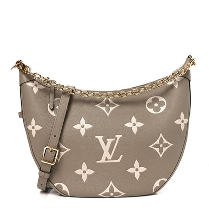 Empreinte Monogram Giant Loop Hobo Dove Gray Cream