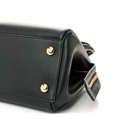 Supple Calfskin Small Madrid Bag Black
