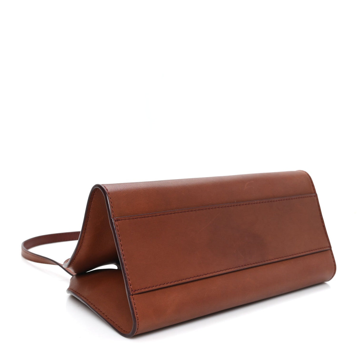 Polished Saddle Calfskin Peggy Clutch New Burgundy
