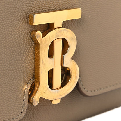 Grained Calfskin Small TB Bag Oat Beige