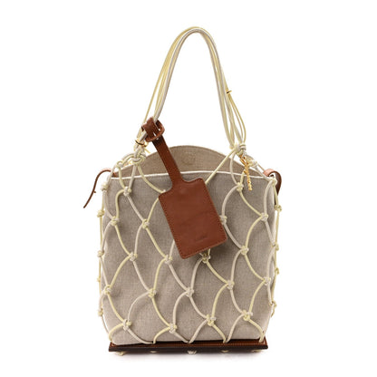 Canvas Calfskin Le Petit Filet Pralu Natural