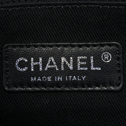 Patent Quilted Large Coco Shine Flap Blue