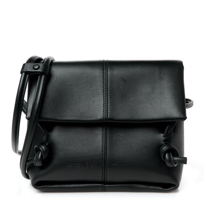 Calfskin Small Falcon Shoulder Bag Black