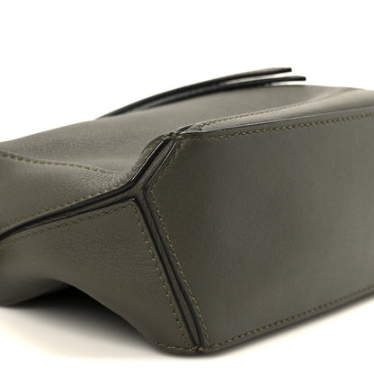 Calfskin Mini Puzzle Bag Khaki Green