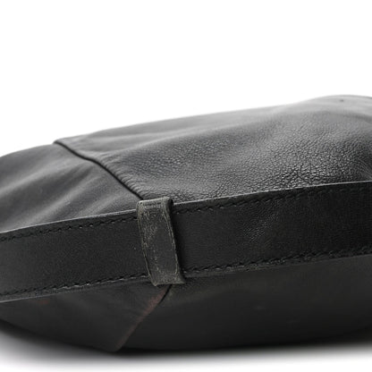 Buffalo Horn Small Mombasa Hobo Black