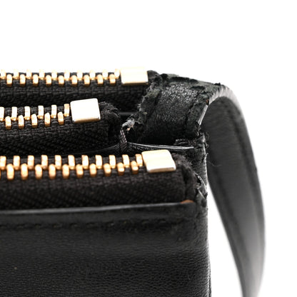 Lambskin Small Trio Crossbody Bag Black