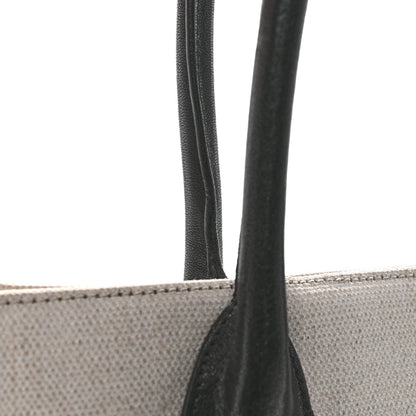 Linen Calfskin Rive Gauche Tote Greggio Natural
