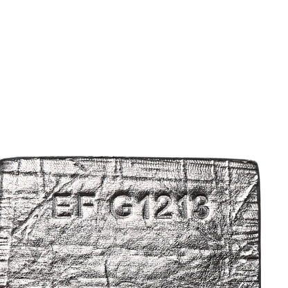 Metallic Calfskin Small Voyou Bag Silver