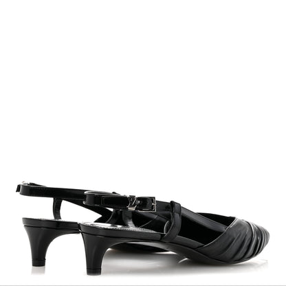 Calfskin Allure D'Orsay Slingback Pump 37.5 Black