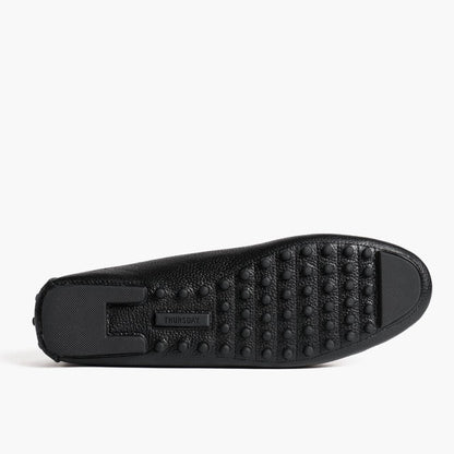 Driving Loafer | Black & Gold