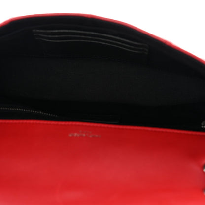 Lambskin Patchwork Monogram Medium Jamie Red