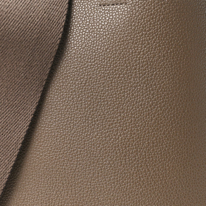 Soft Grained Calfskin Small Sangle Bucket Bag Taupe