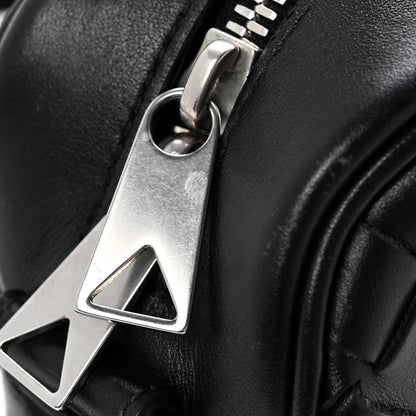 Nappa Intrecciato Small Classic Camera Bag Black