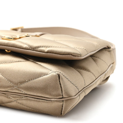 Satin Quilted Le 57 Diamond Shoulder Bag Mouse