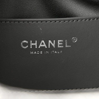 Metallic Caviar Quilted Mini Chanel 25 Handbag Anthracite