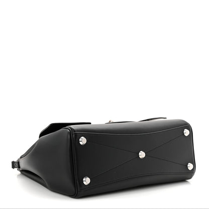 Smooth Calfskin Small Bel Air Carry All Bag Black