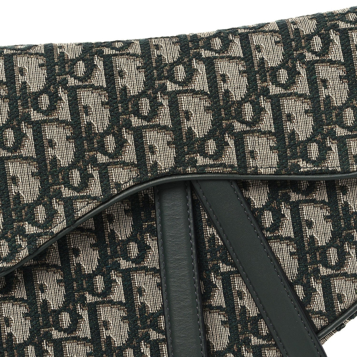 Oblique Saddle Bag Green