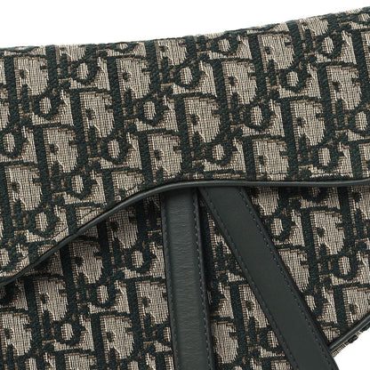 Oblique Saddle Bag Green