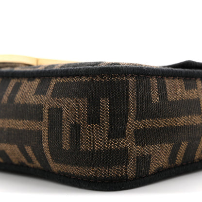 Fabric Jacquard FF 1974 Mini Baguette Tobacco Moro Black