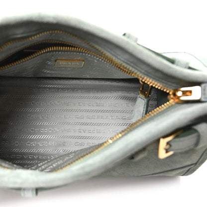 Scamosciato Triangle Small Bonnie Shoulder Bag Salvia