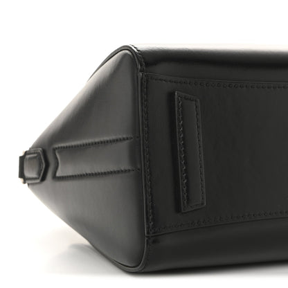 Shiny Lord Calfskin Mini Antigona Black
