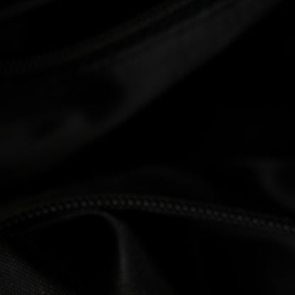 Suede CC Drawstring Backpack Black