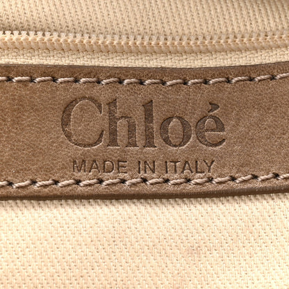 Snakeskin Calfskin Silverado Shoulder Bag Beige