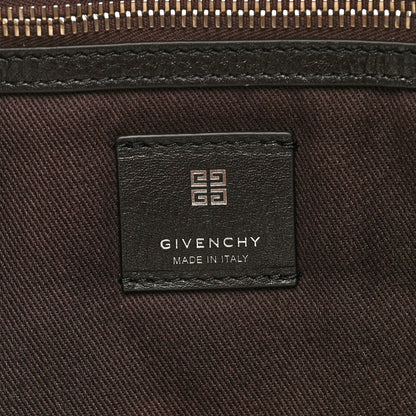 Calfskin Shearling Large Voyou Bag Chocolate