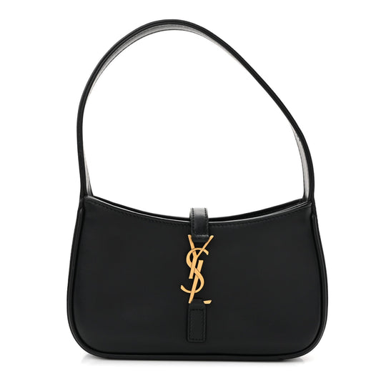 Smooth Calfskin Le 5 A 7 Mini Hobo Black