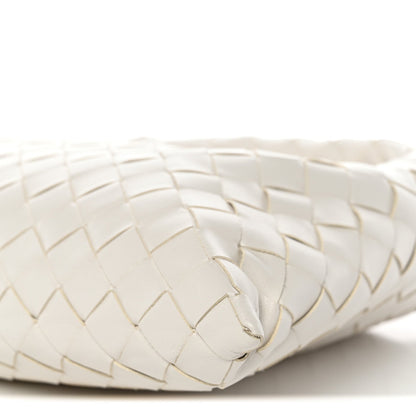 Calfskin Intrecciato Mini Hop White