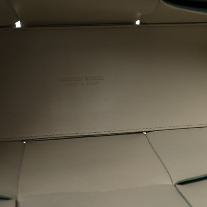 Nappa Maxi Intrecciato Medium Arco Tote Linoleum