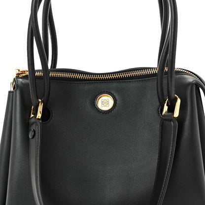 Supple Calfskin Small Madrid Bag Black