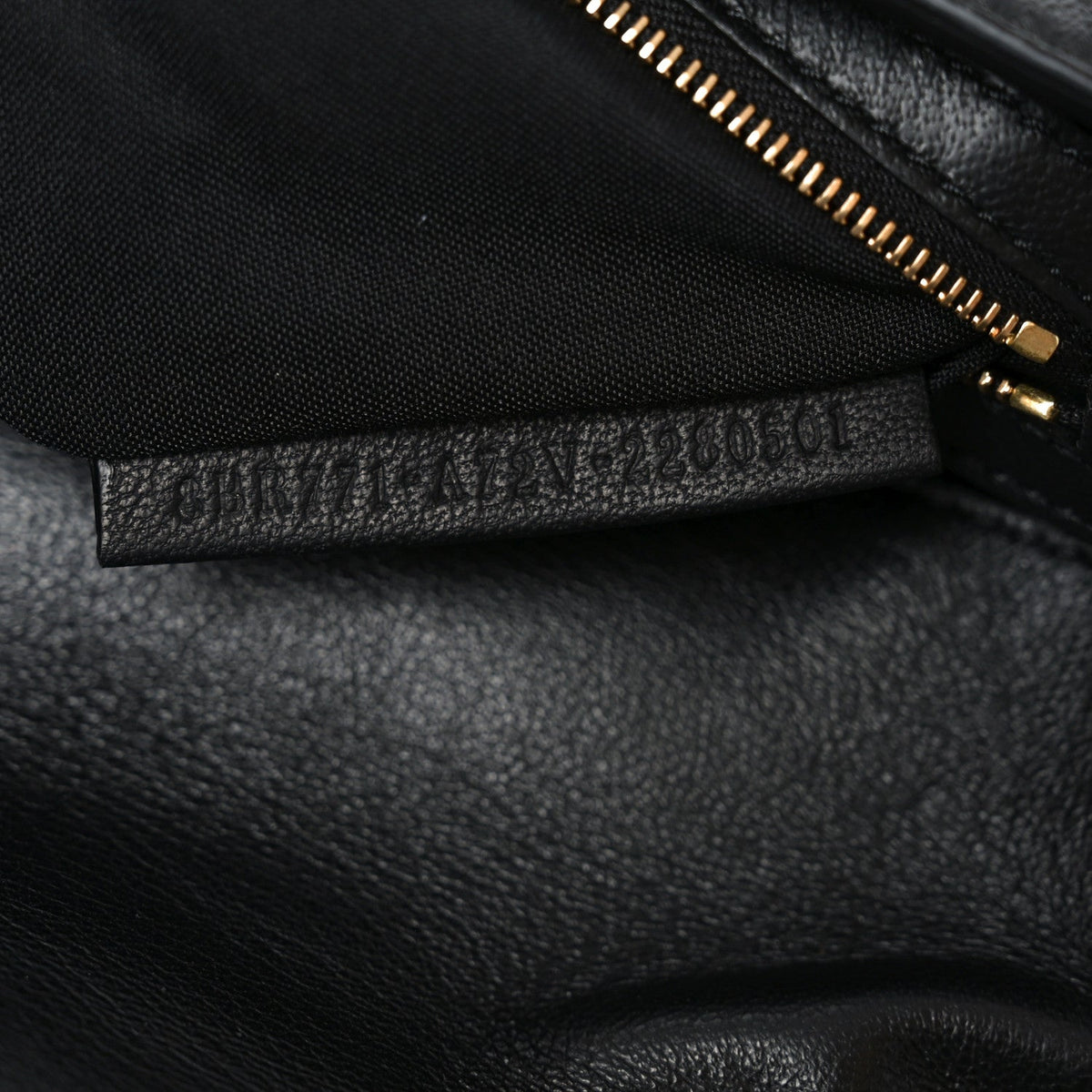 Nappa FF 1974 Embossed Large Baguette Black
