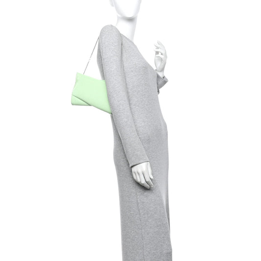 Patent Psychic Loubitwist Clutch Studio Green