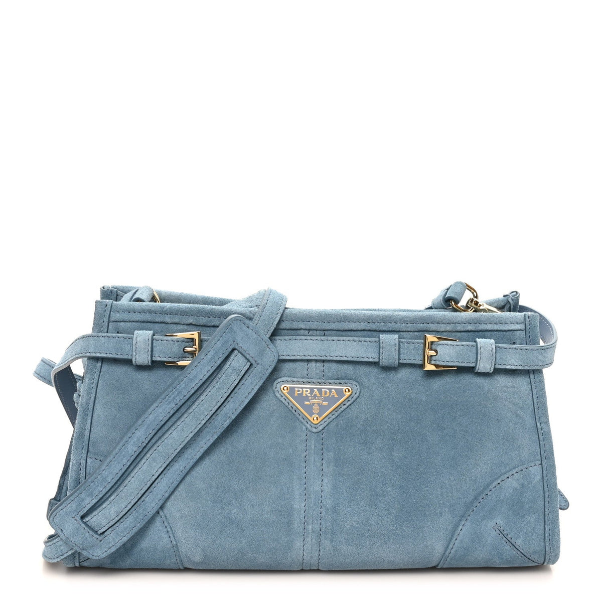Scamosciato Triangle Small Bonnie Shoulder Bag Astrale
